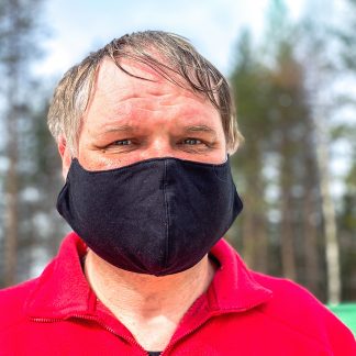 Musta kasvomaski, L koko, antibakteerinen