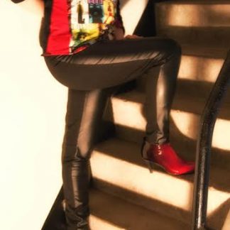 Keinonahkaa + farkkua housut naisille