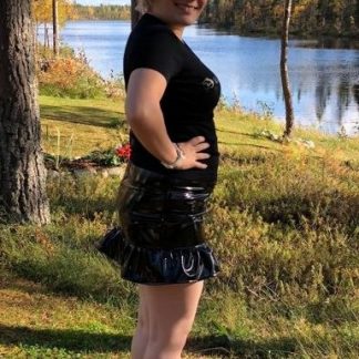 Pvc minihame laskoshelmalla