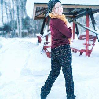 Ruutuhousut skottiruutukankaasta