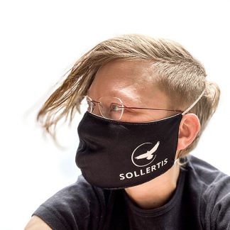 Musta maski, koko s/m,  antibakteerinen